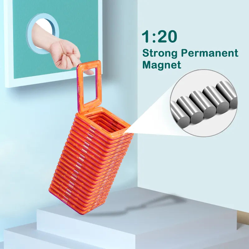 264Pcs Educational Free Play Magnetic Building Blocks for Kids
