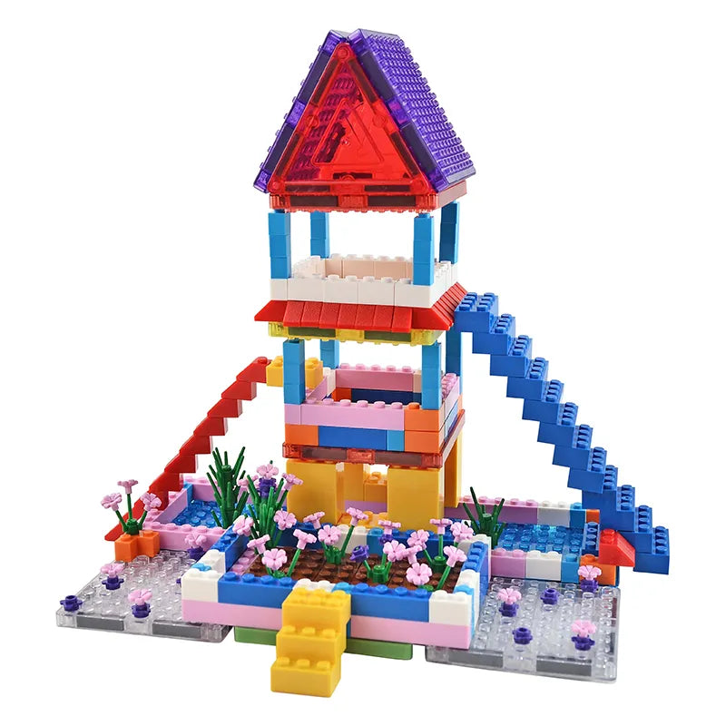 Magnetic tiles with Small block