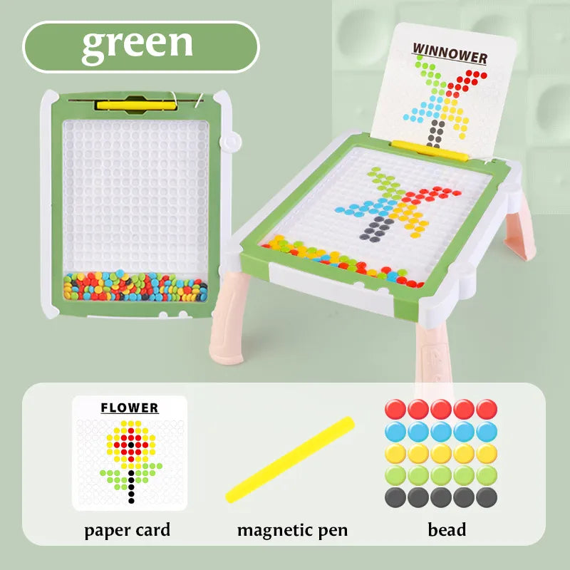 Magnetic stroke drawing board table