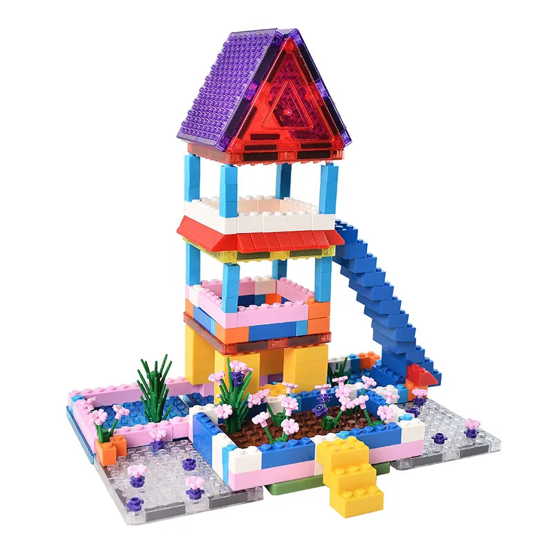 Magnetic tiles with Small block