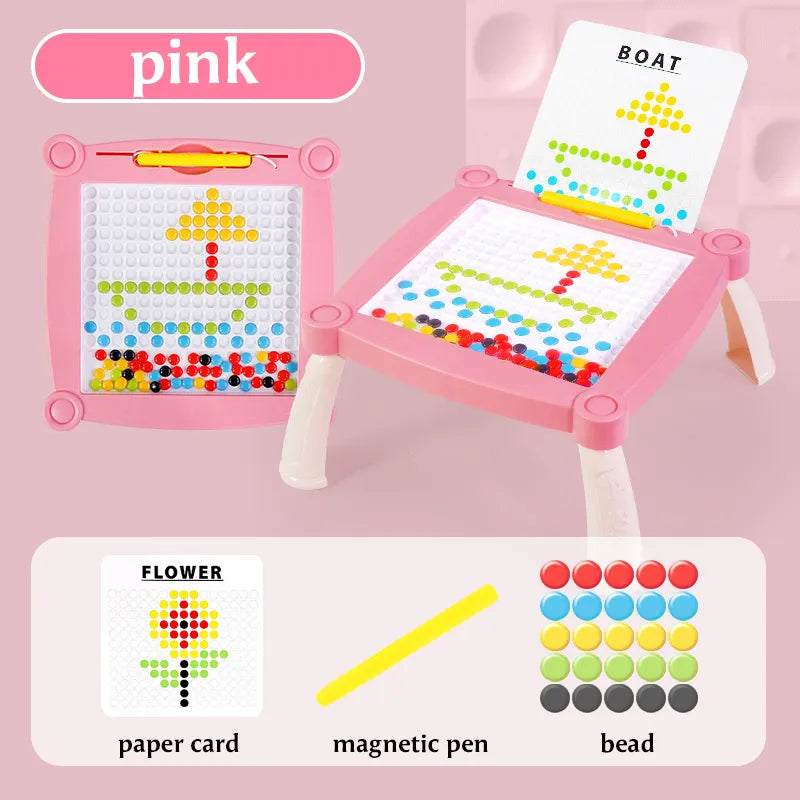 Magnetic stroke drawing board table
