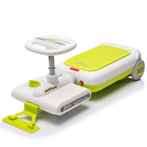 12V Cleaning Go Kart For Kids,55W Motor,Front with mop for cleaning,Length can extended by 6cm,Built in music and lighting functions,Provide a speed of 1.86-2.49MPH for kids aged 3-6 years old.