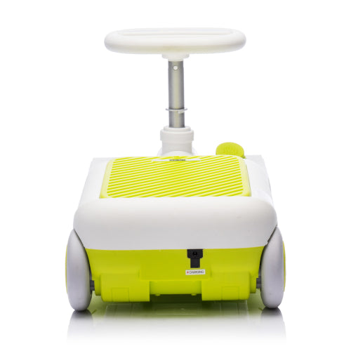 12V Cleaning Go Kart For Kids,55W Motor,Front with mop for cleaning,Length can extended by 6cm,Built in music and lighting functions,Provide a speed of 1.86-2.49MPH for kids aged 3-6 years old.